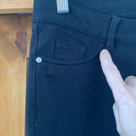 Cisono black stretch pants size Large but runs small - Picture 4 of 7